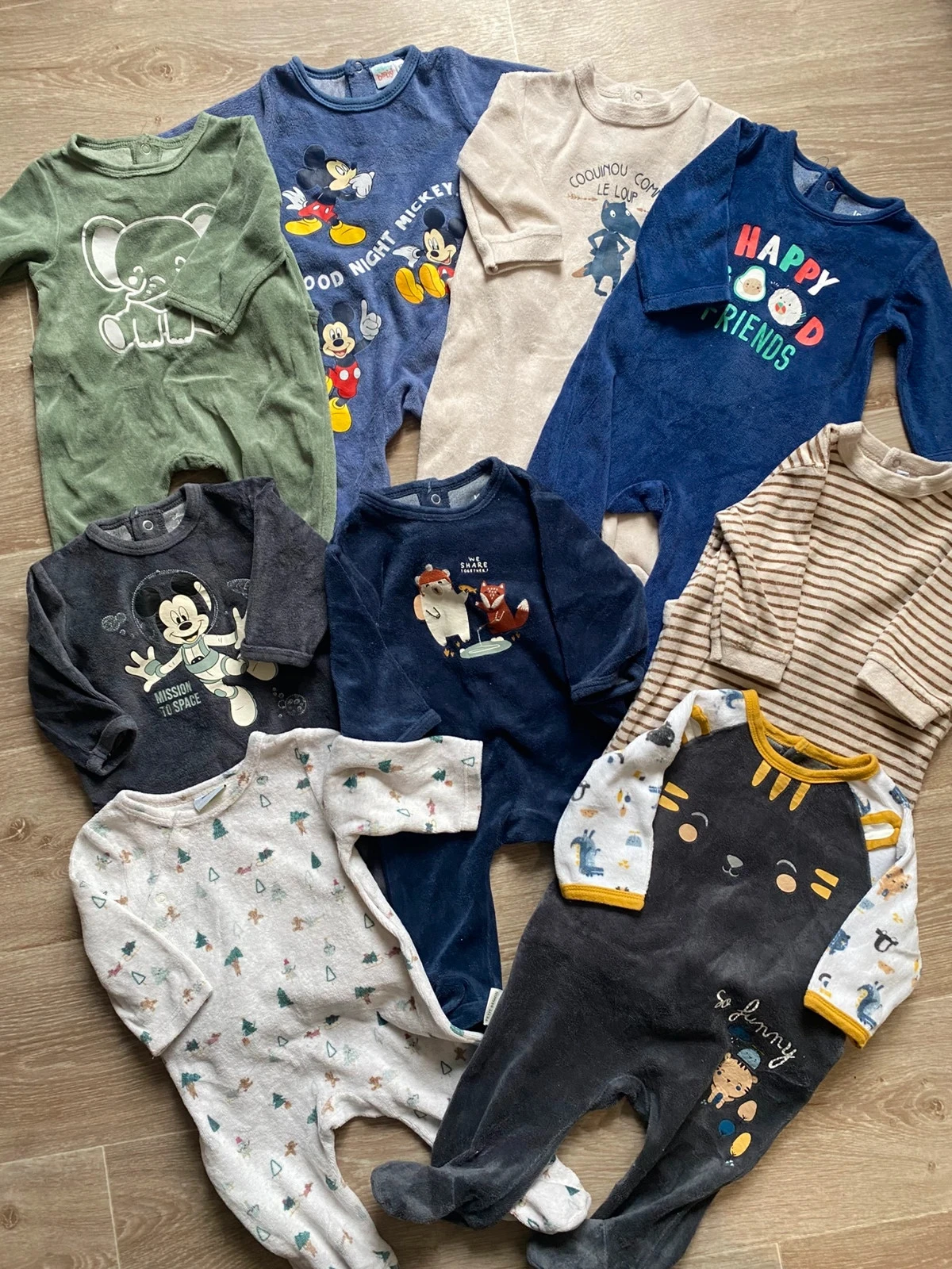 Lot vêtements bébé garçon 3 mois de 65 pièces – photo 4